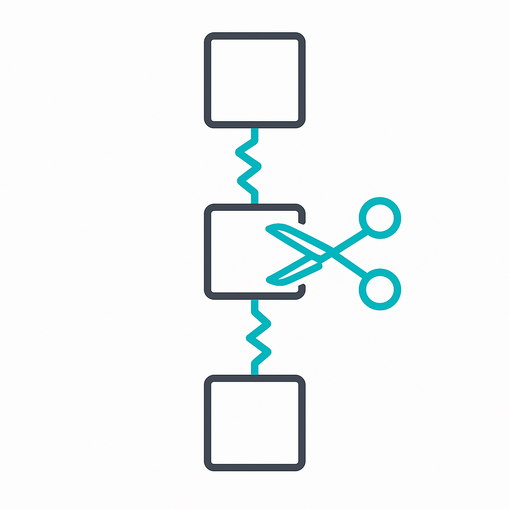 Broken chain of intermediaries &mdash; middlemen add cost and delay.